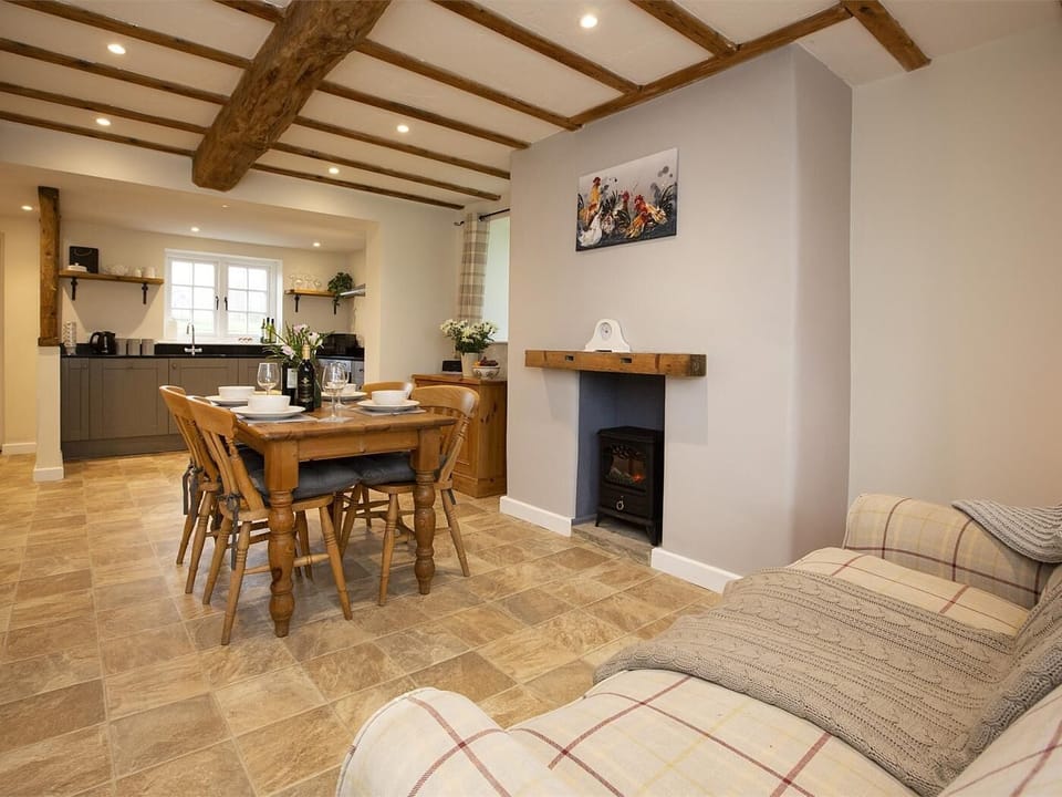 Comfortable sofa, offering somewhere cosy to sprawl out after a delicious meal