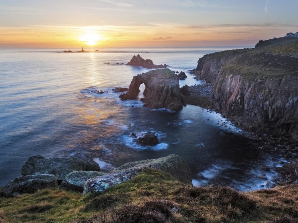 The rugged coastline at Lands End