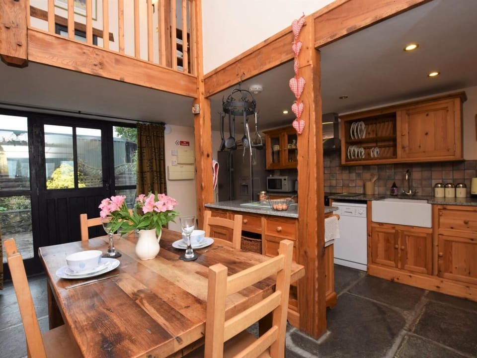 Well-equipped kitchen area