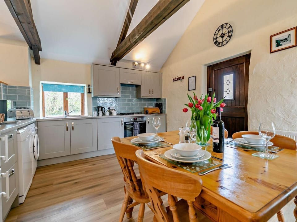 The kitchen diner is great for family meals