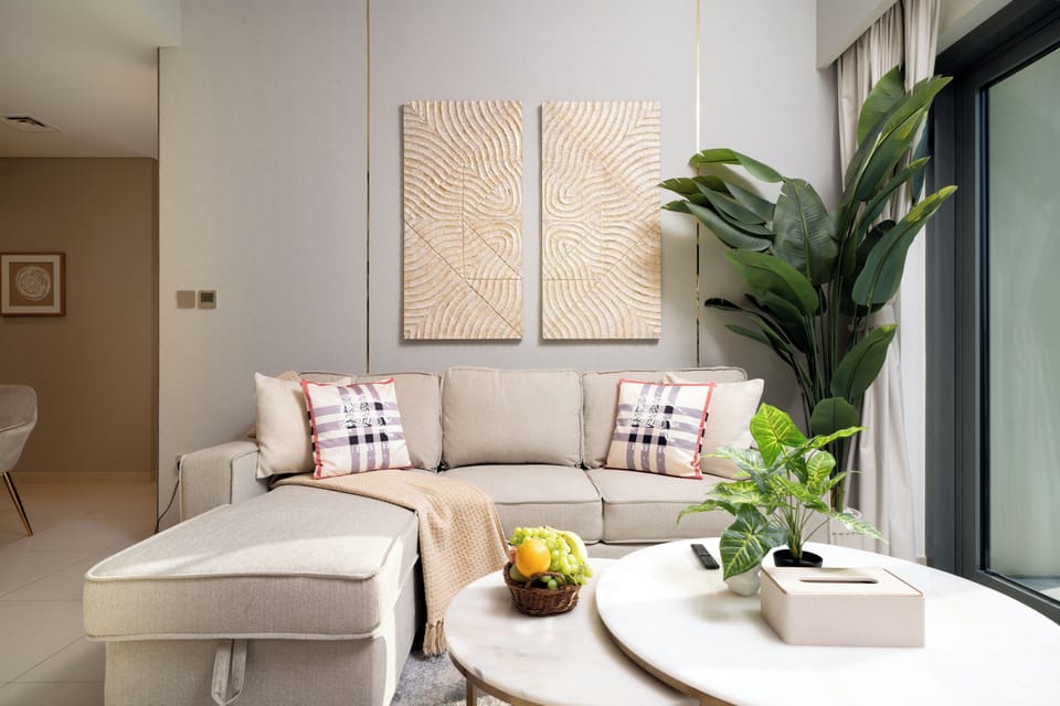 Luxury Apartment, Balcony, City View | Living area