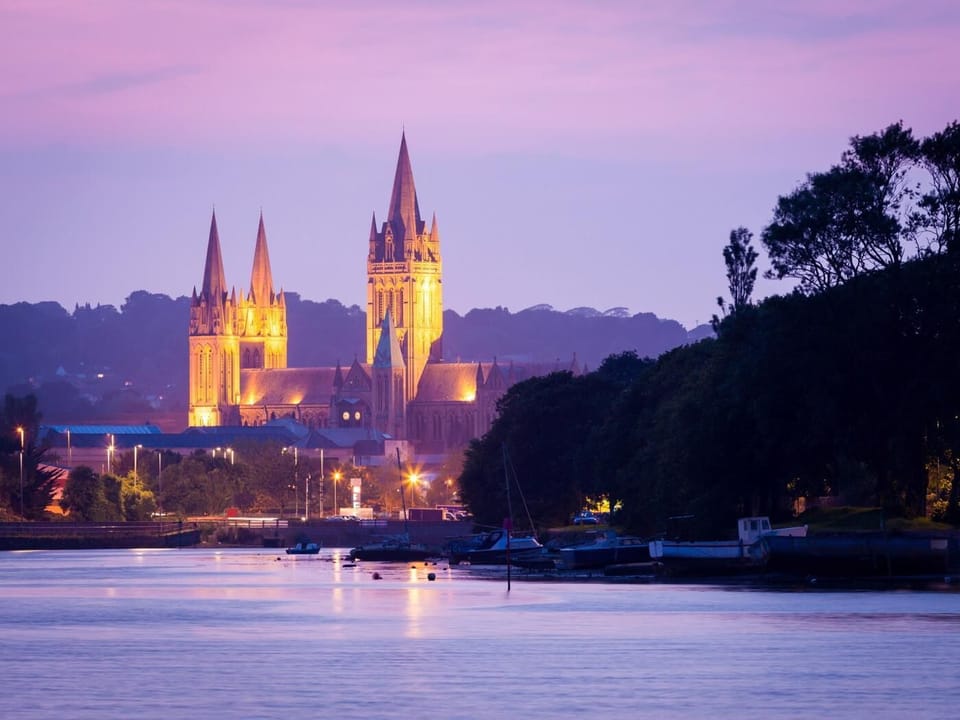 Just a few miles up the A30 to Truro with it's breathtaking cathedral