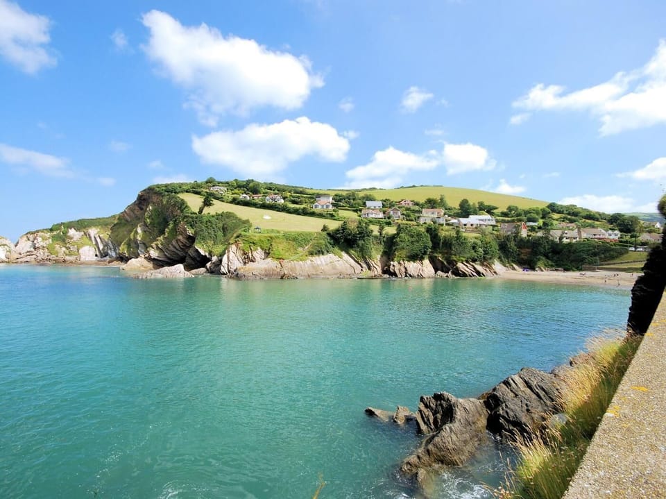 The beach at Combe Martin just 10 minutes drive away