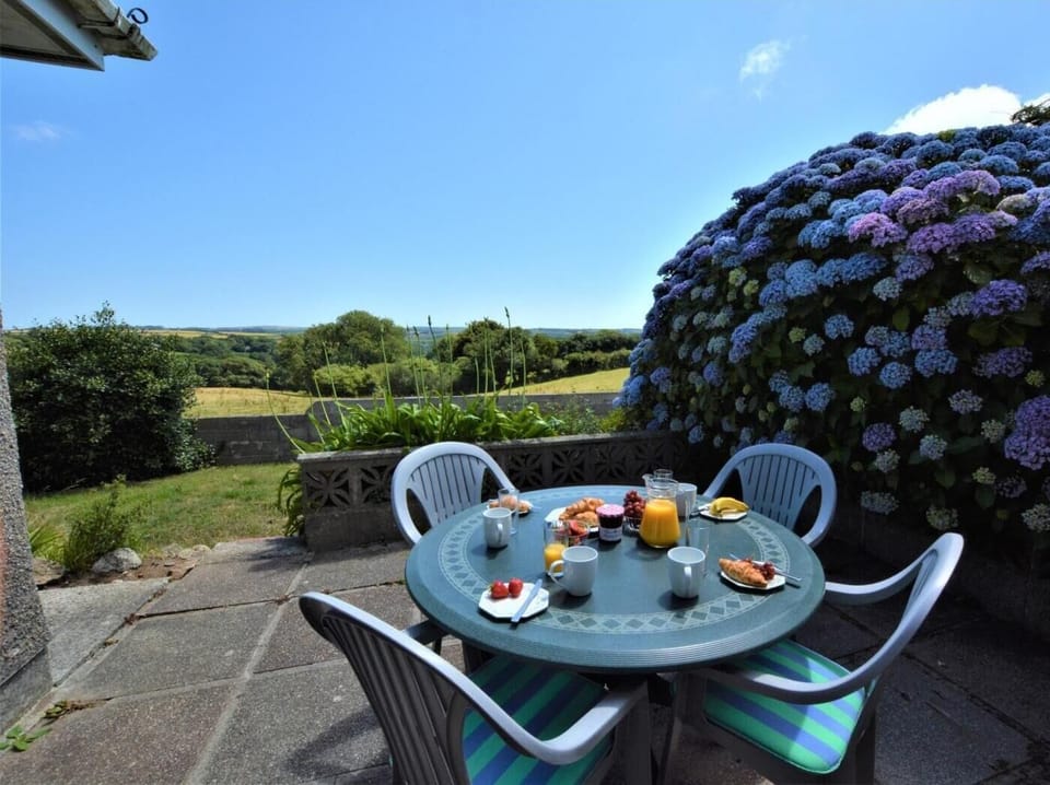 Beautiful rear outlook with views over the owner's farm land