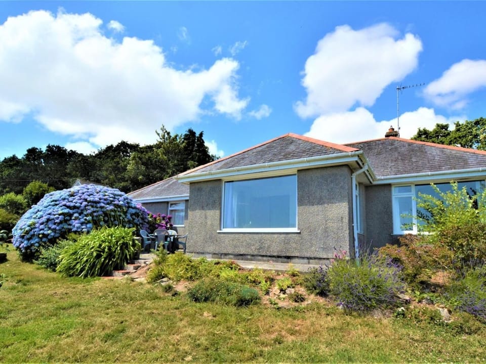 The rear of the property offers gorgeous rural views