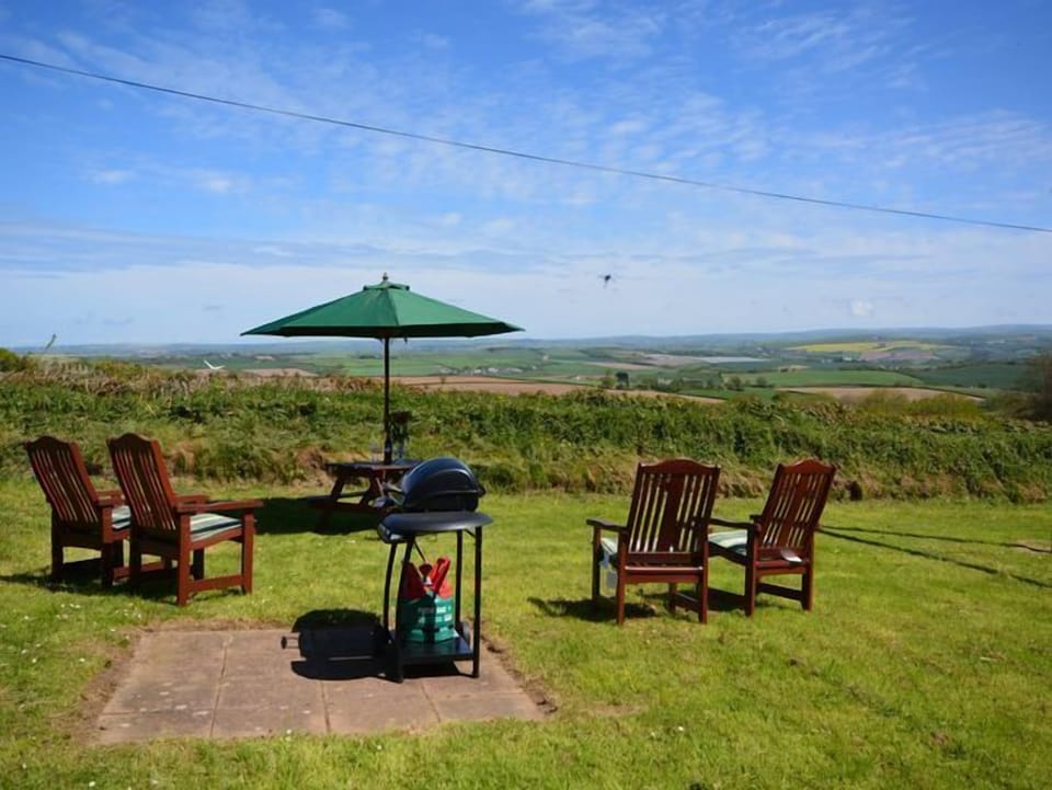 Garden with lovely countryside views