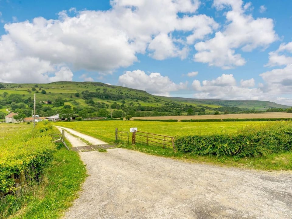 The drive down to the farm