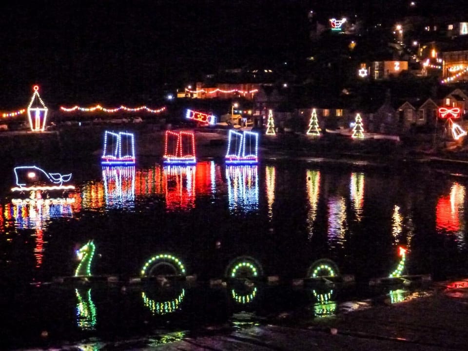 Mousehole Christmas lights