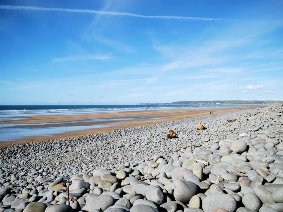 Westward Ho! beach 30 steps away