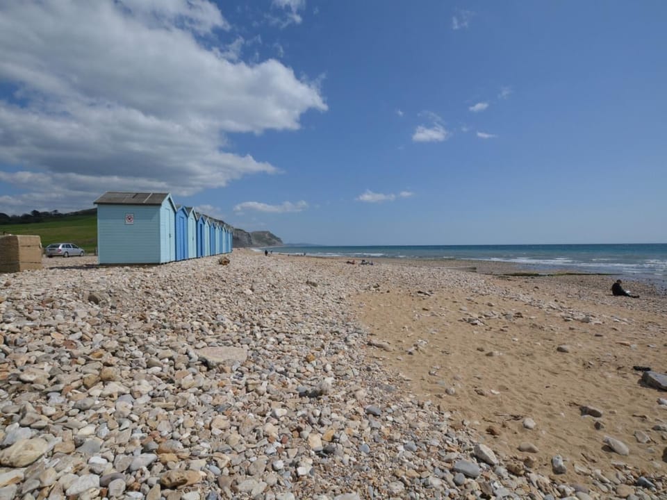 Charmouth beach within walking distance