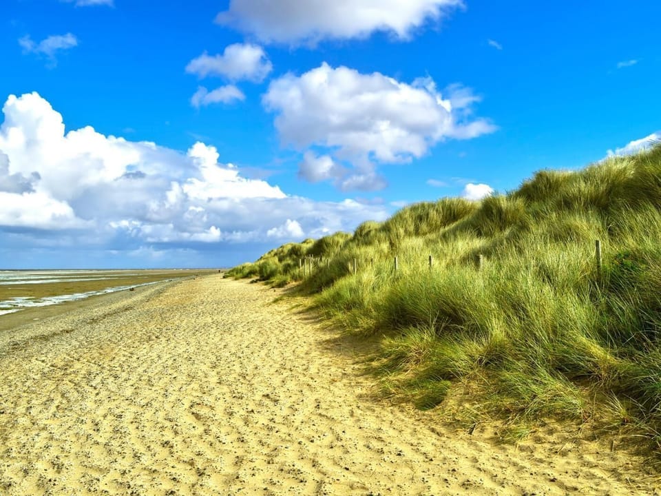 Prestatyn beach and dunes, 6 miles
