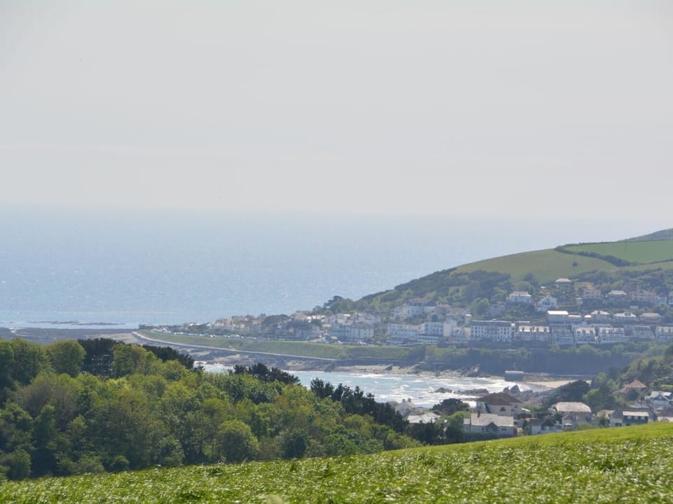 View towards Looe from the shared gardens
