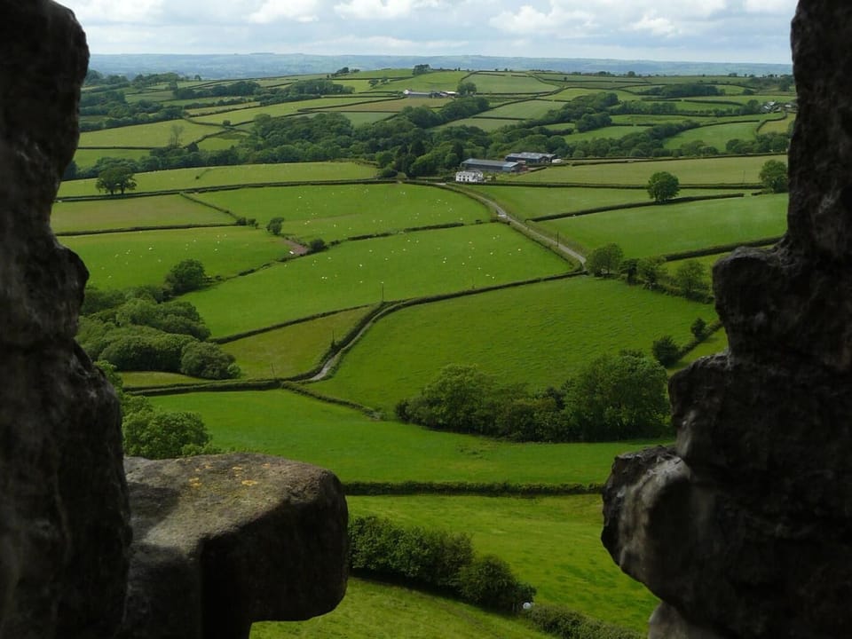 Views across the Carmarthenshire countryside