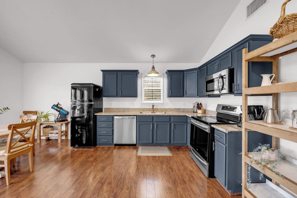 Fully equipped kitchen with everything you need for family meals and memorable gatherings.