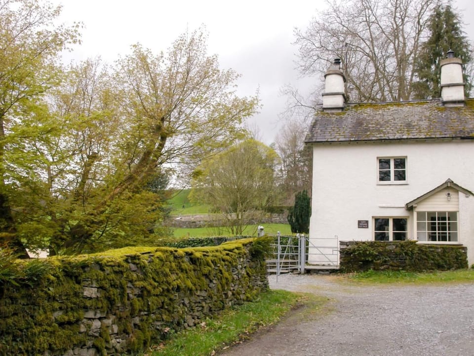 The cottage is set on a quiet lane just outside the village