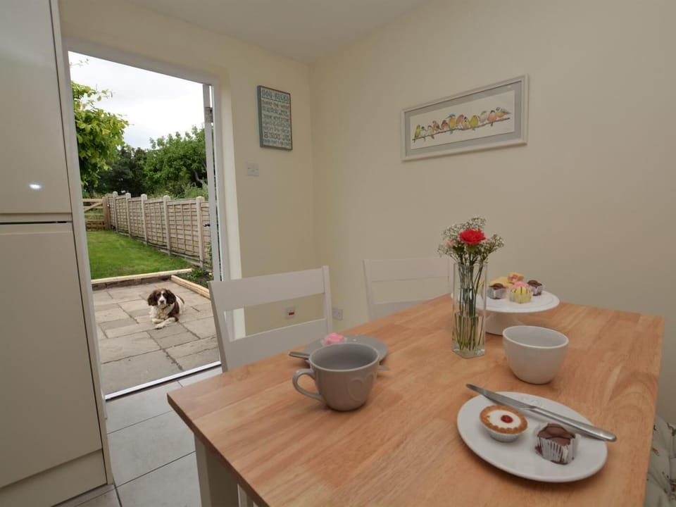 Dining area leading to the enclosed garden