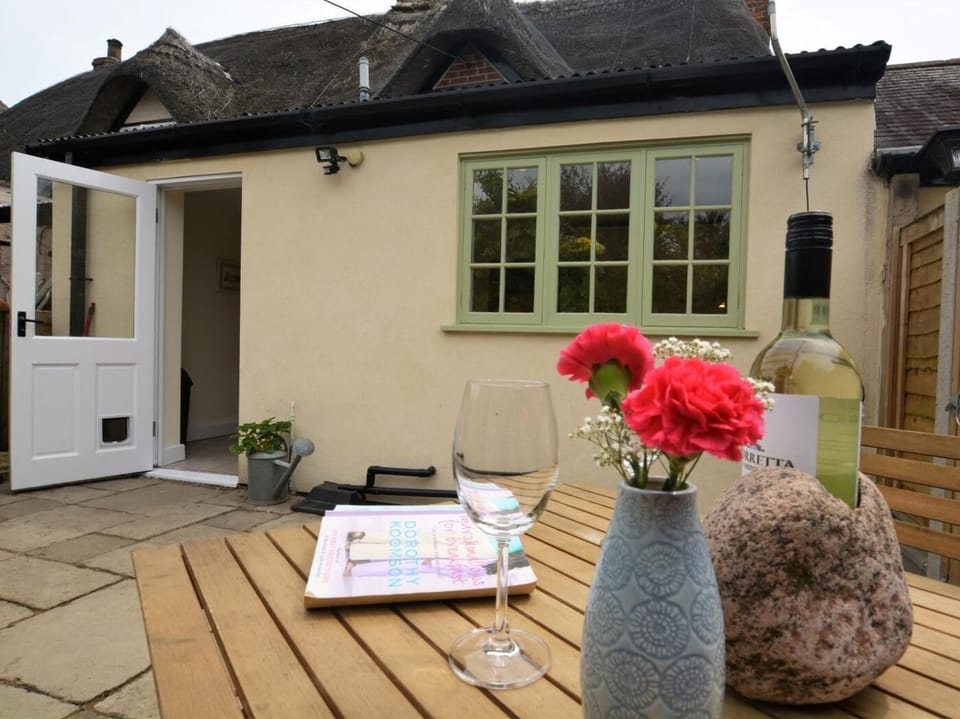 Relax in the enclosed garden