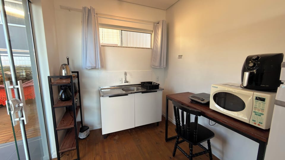 Comfort Apartment, Balcony, Sea View | Private kitchen | Full-size fridge, stovetop, cookware/dishes/utensils