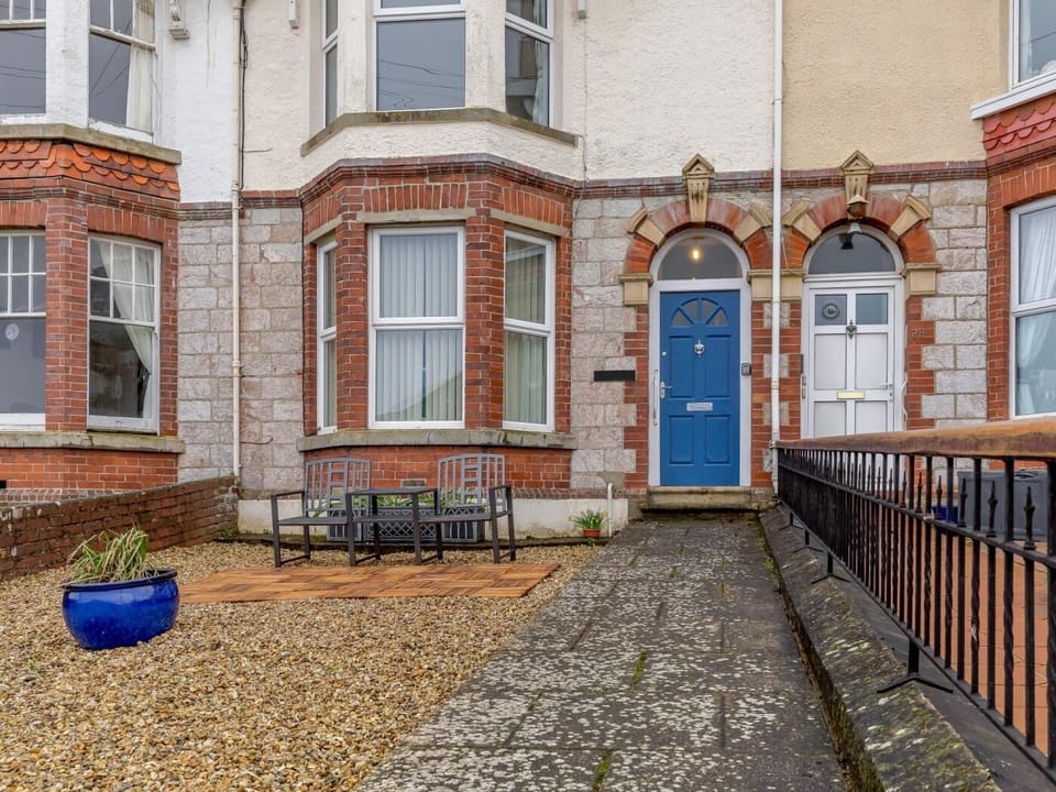 View of the entrance of the ground floor apartment