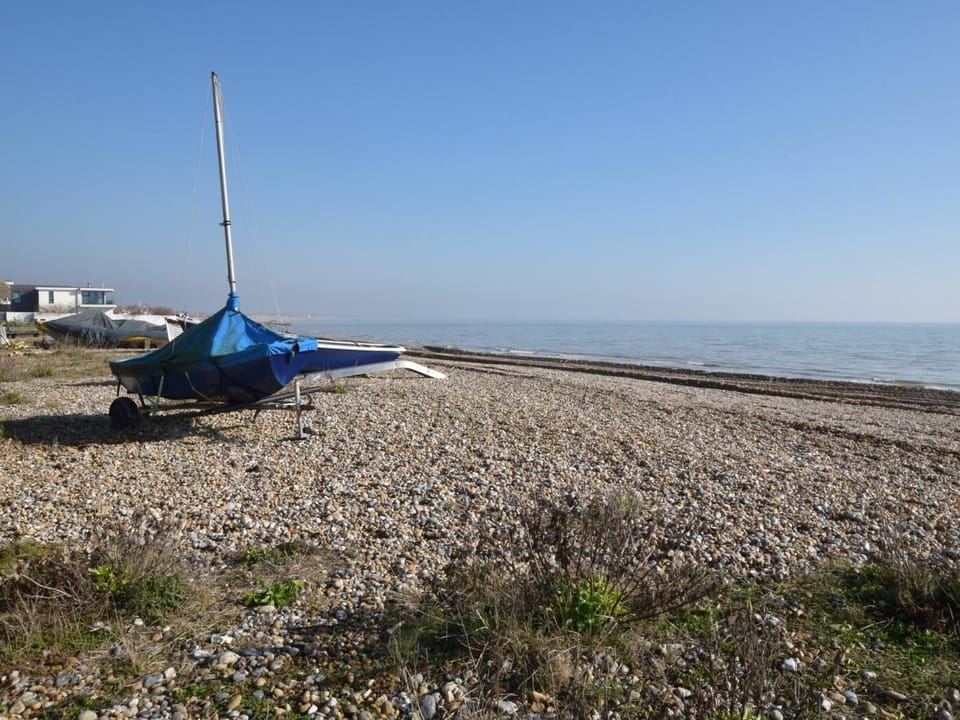 Time for bracing walks along Pevensey beach