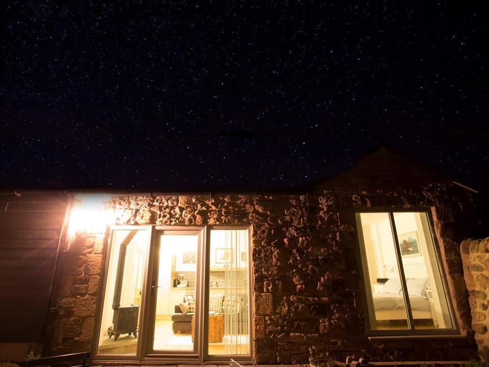 On a clear night see the beautiful stars
