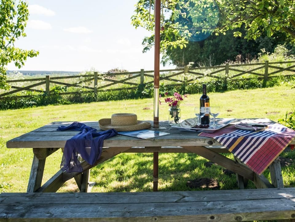 Enjoy a picnic in the garden