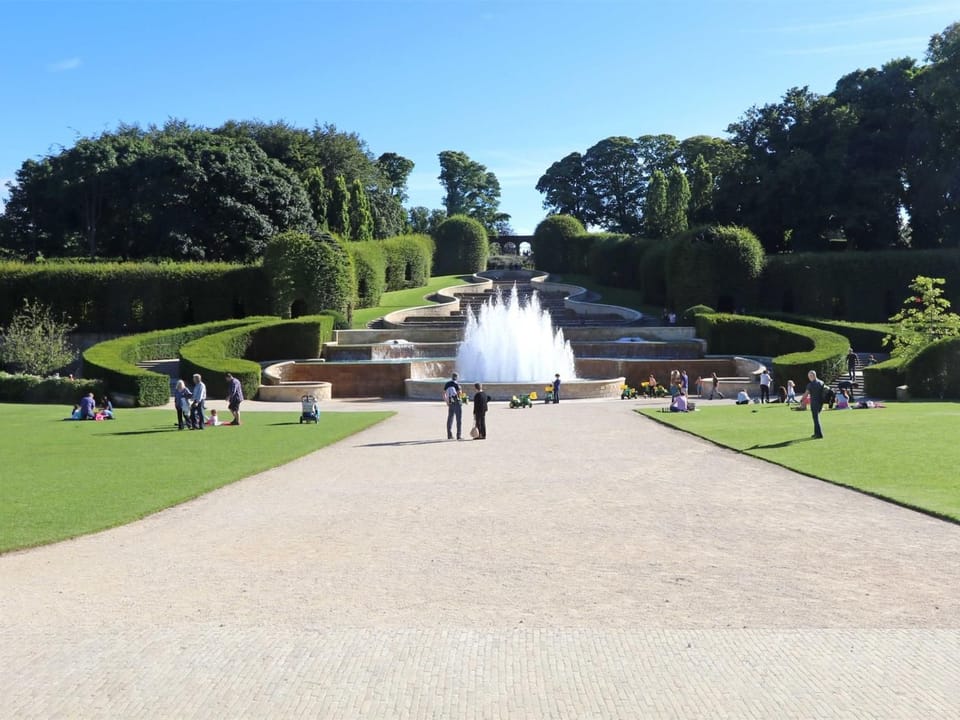 The Alnwick Gardens is just a walk away