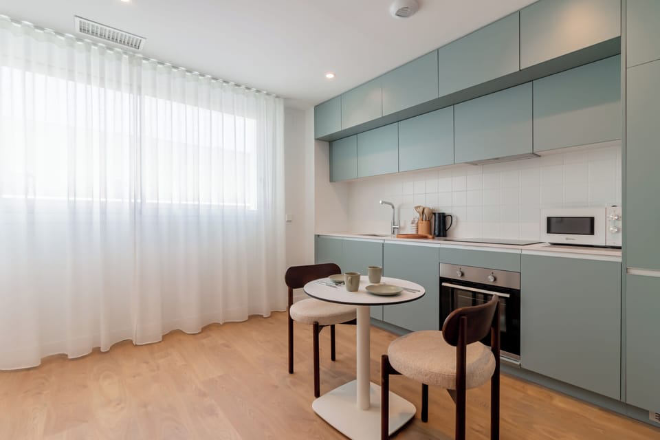 Superior Studio | Private kitchen | Full-size fridge, oven, stovetop, dishwasher
