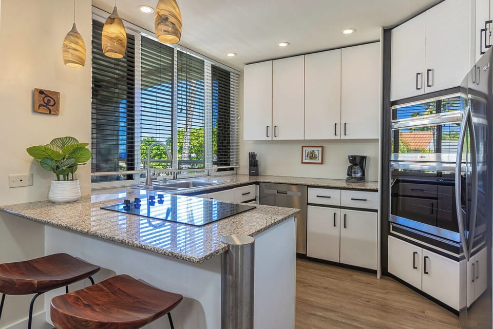 Your private kitchen create a welcoming space to cook and gather with loved ones.