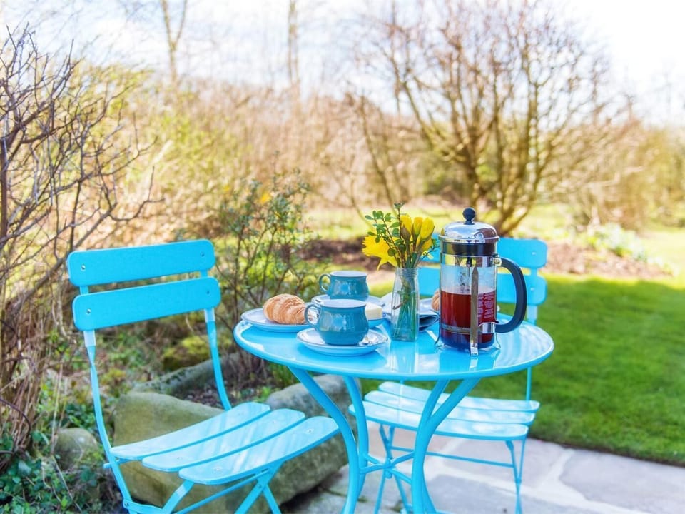 Enjoy a relaxing breakfast outside