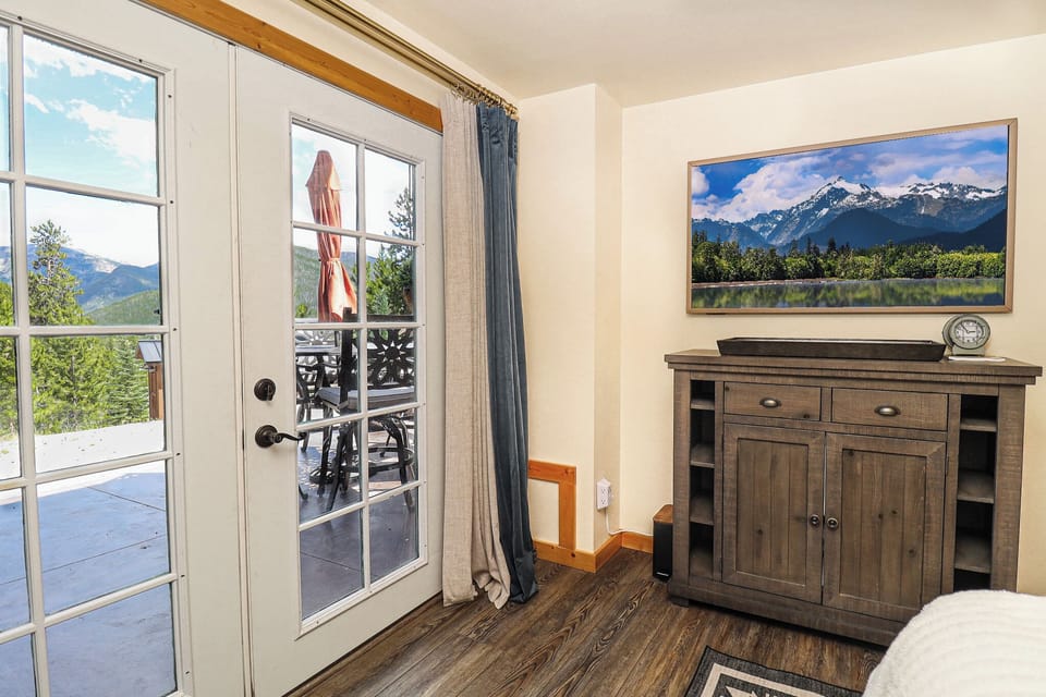 1st Floor - King Bedroom Smart TV with Patio Access