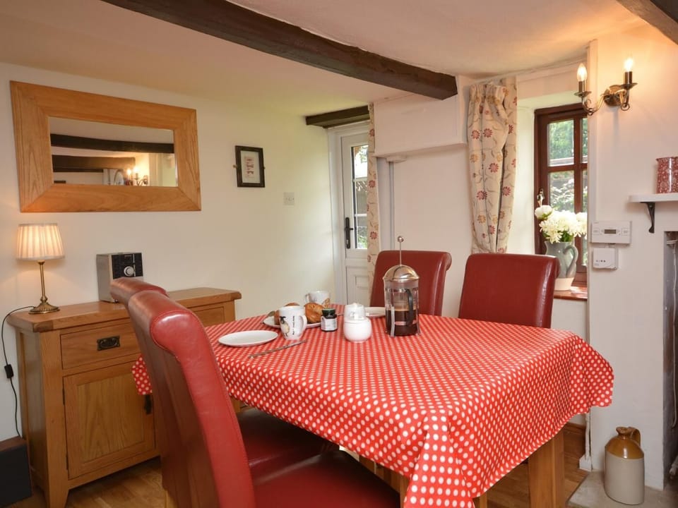 Dining area with door out to the garden