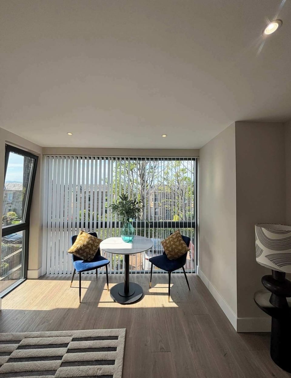 Naturally lit seating area