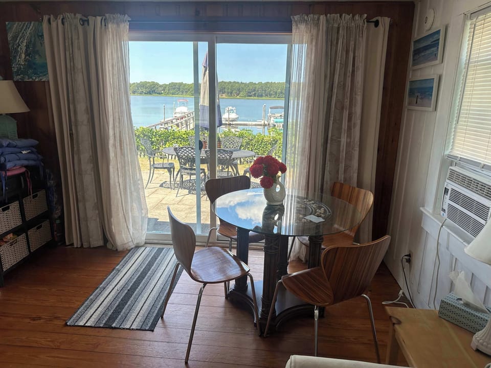 Combination dining living room area with a view!