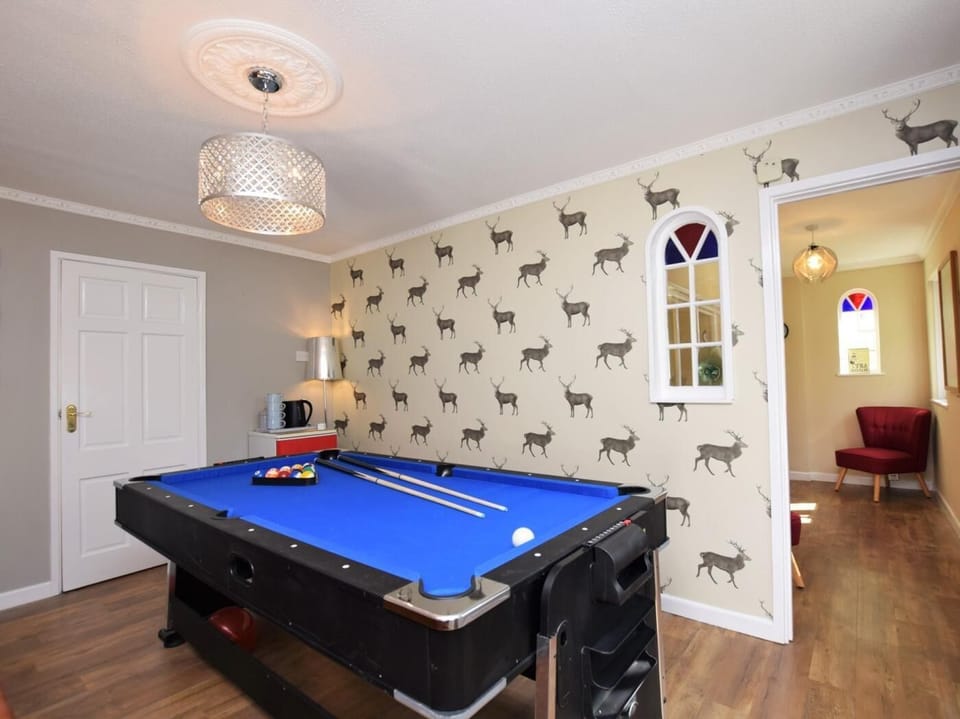 Pool/air hockey table for hours of fun