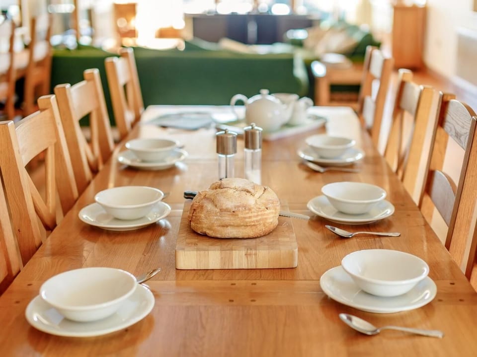 Gather round for breakfast with the family 