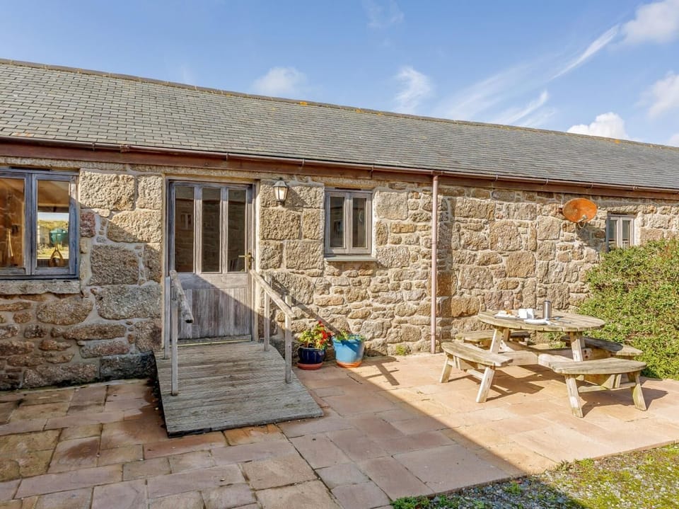 Front entrance with sunny terrace