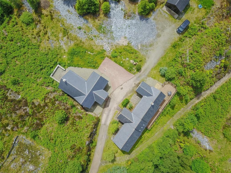 Aerial view of the properties