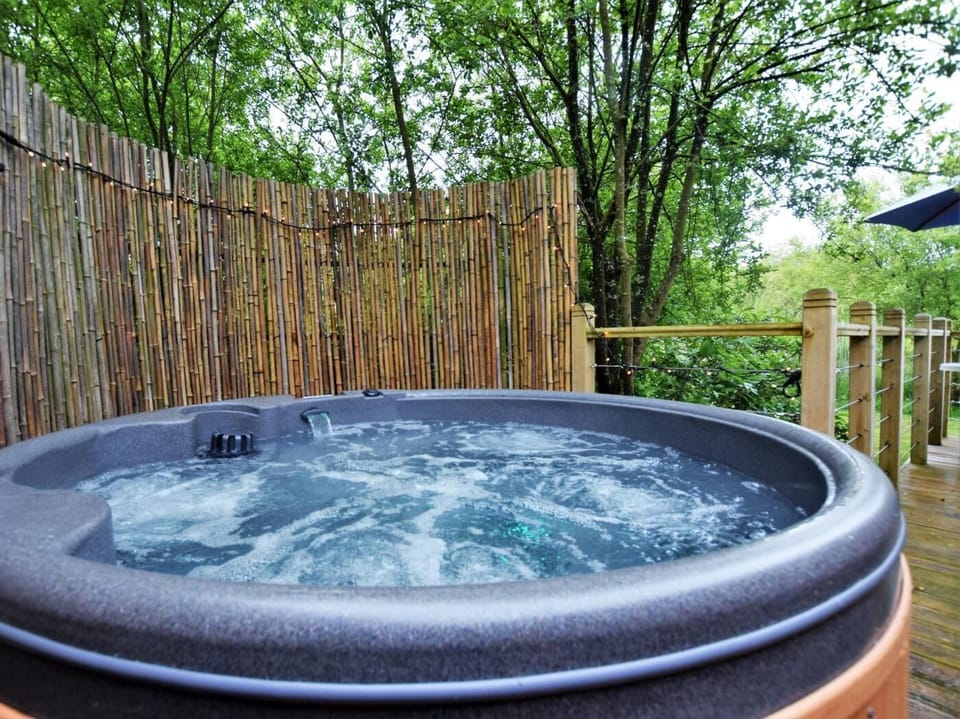 A newly installed private 4 persons hot tut, perfect to relax in