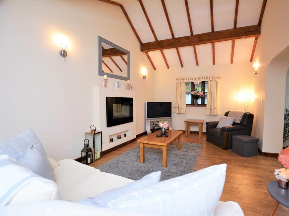 Snuggle up on the sofa for cosy nights and watch a film by the glow of the fire