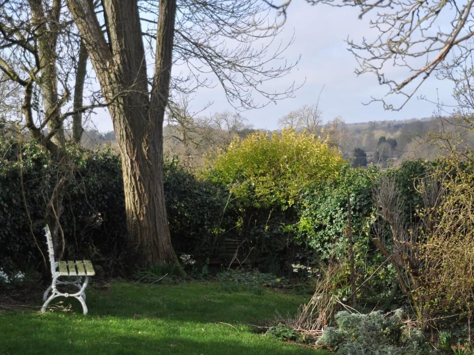The cottage has established gardens with stunning views