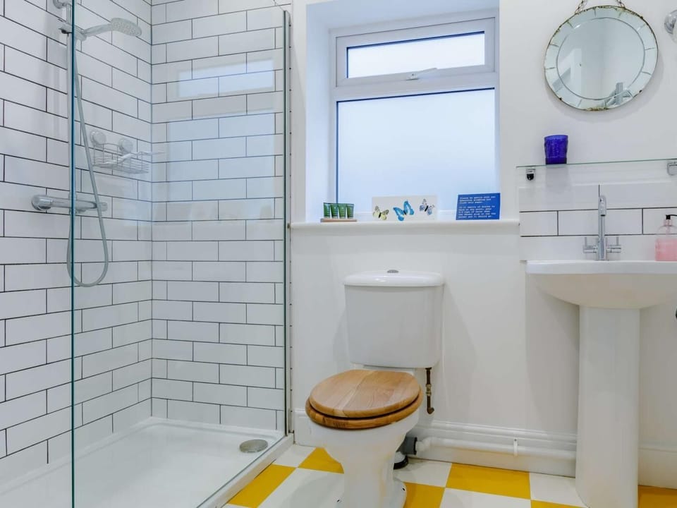 Stylish shower room on the ground floor