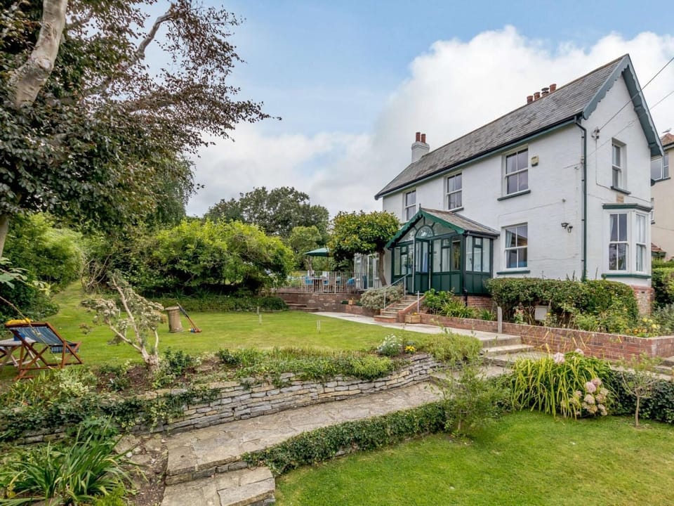 View from the lower garden looking towards the house