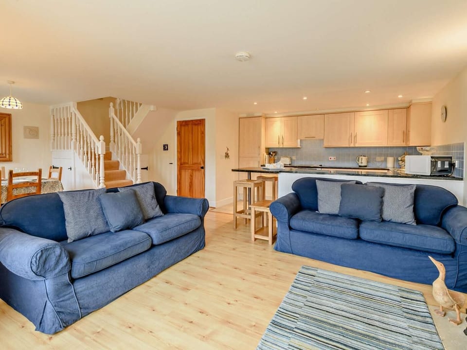 Step into the open-plan living area