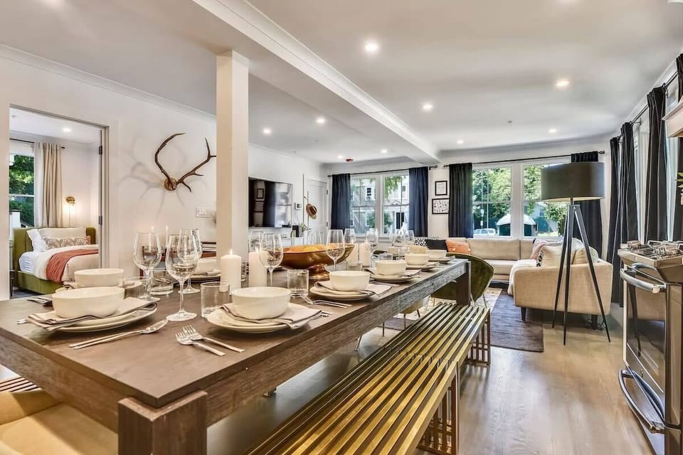 Dining Area | Open Concept Dining Area with Natural Light | Unit on One Level