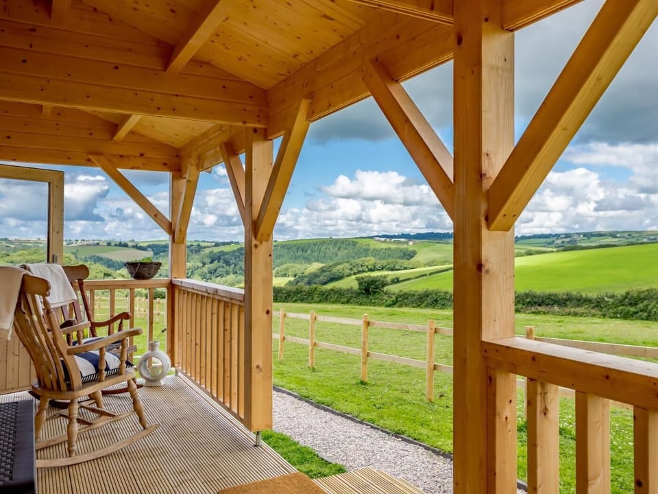 Relax on the decking and admire the views
