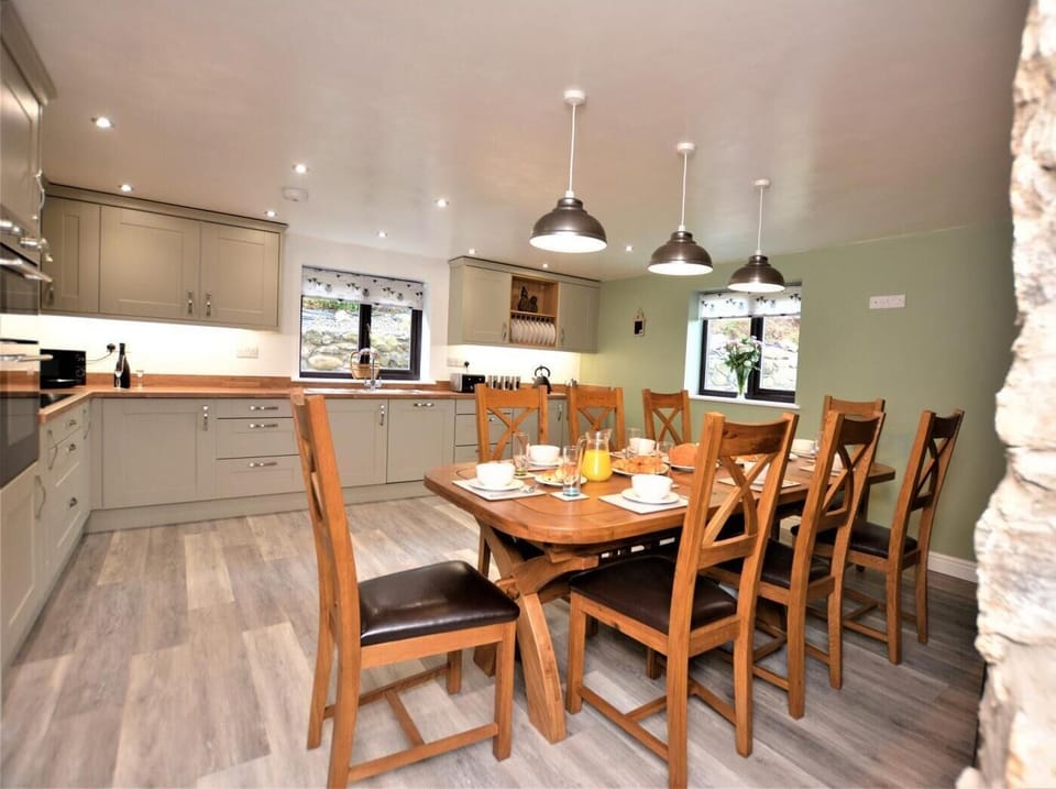 Lovely kitchen with garden views