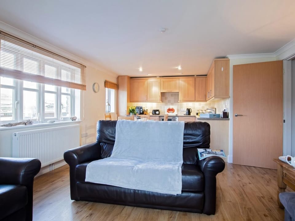 The modern open-plan layout provides a sociable space