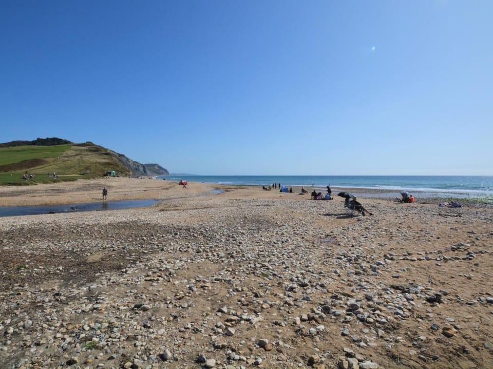 Stroll down to the beach and try hunting for fossils