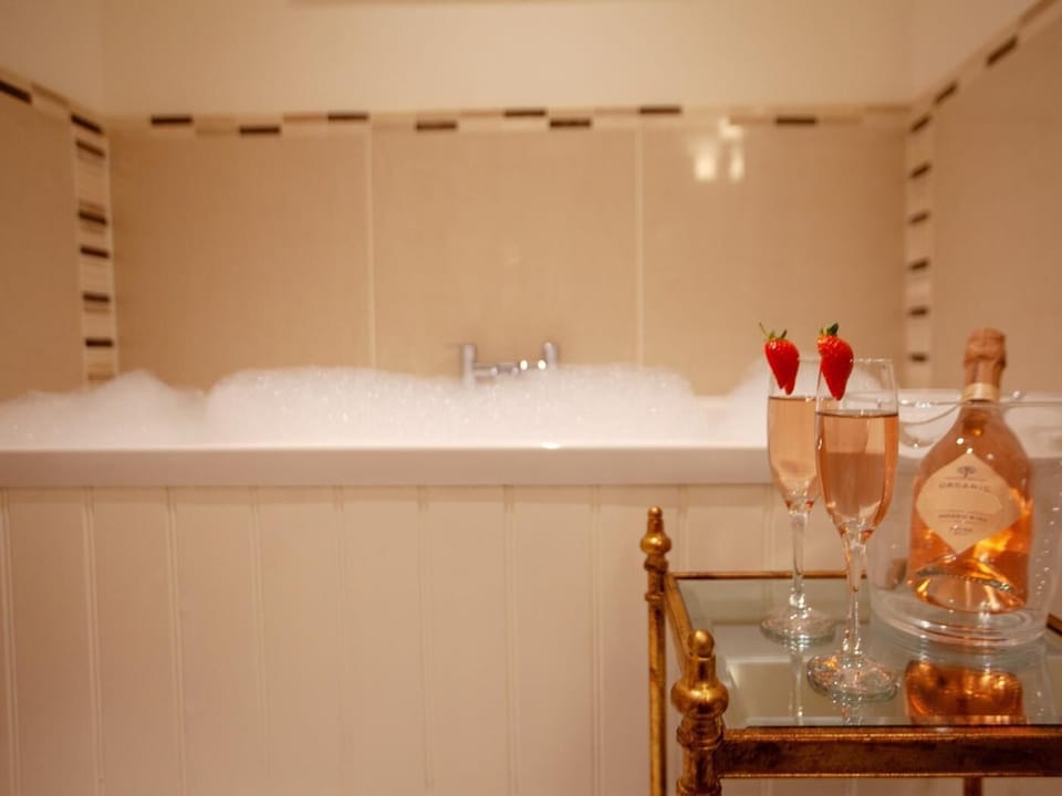 Enjoy a soak and relax in the bubble bath